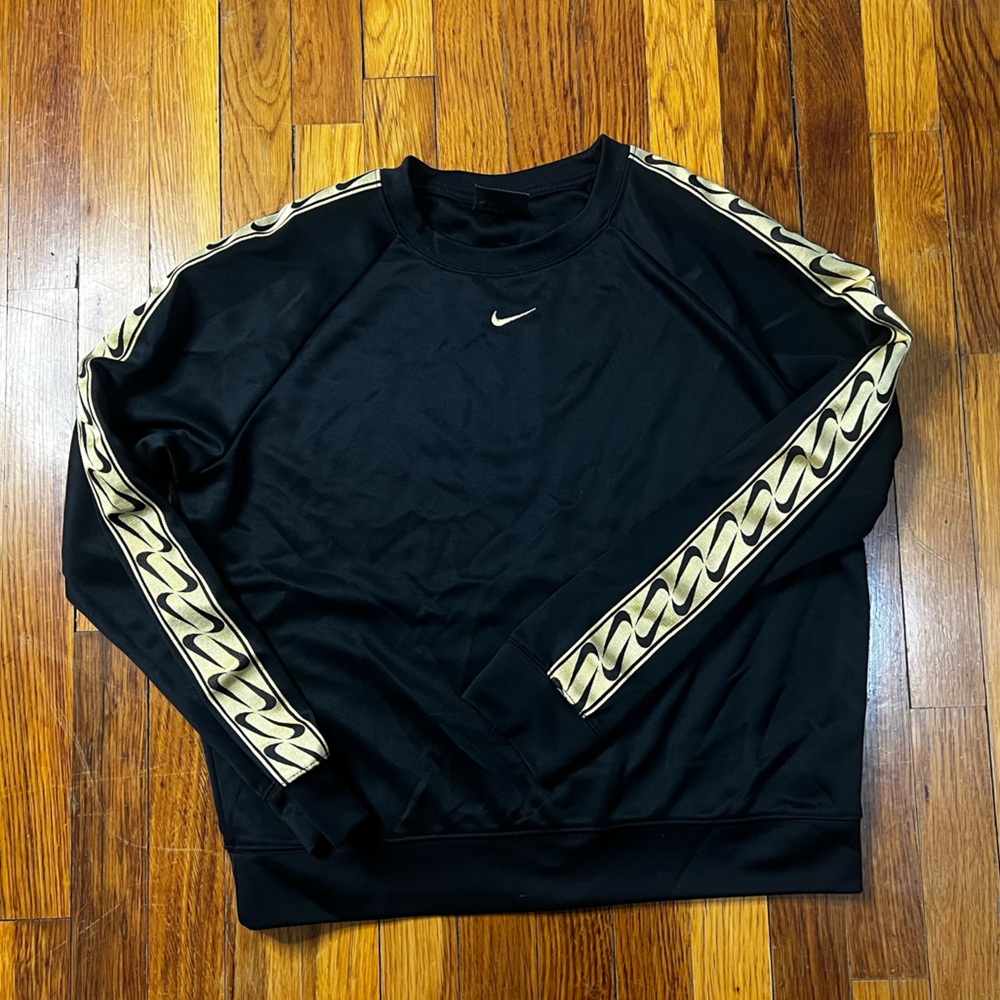 Nike Black Pullover with Gold Accents